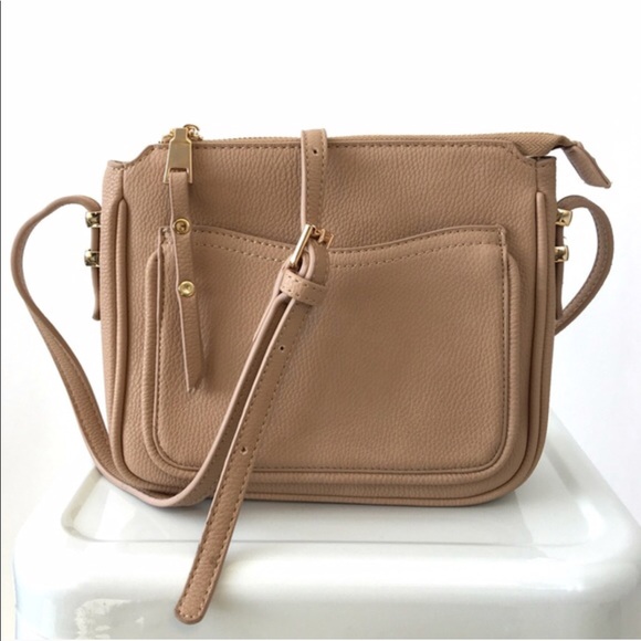 Handbags - Beige Mini Crossbody Swing Bag